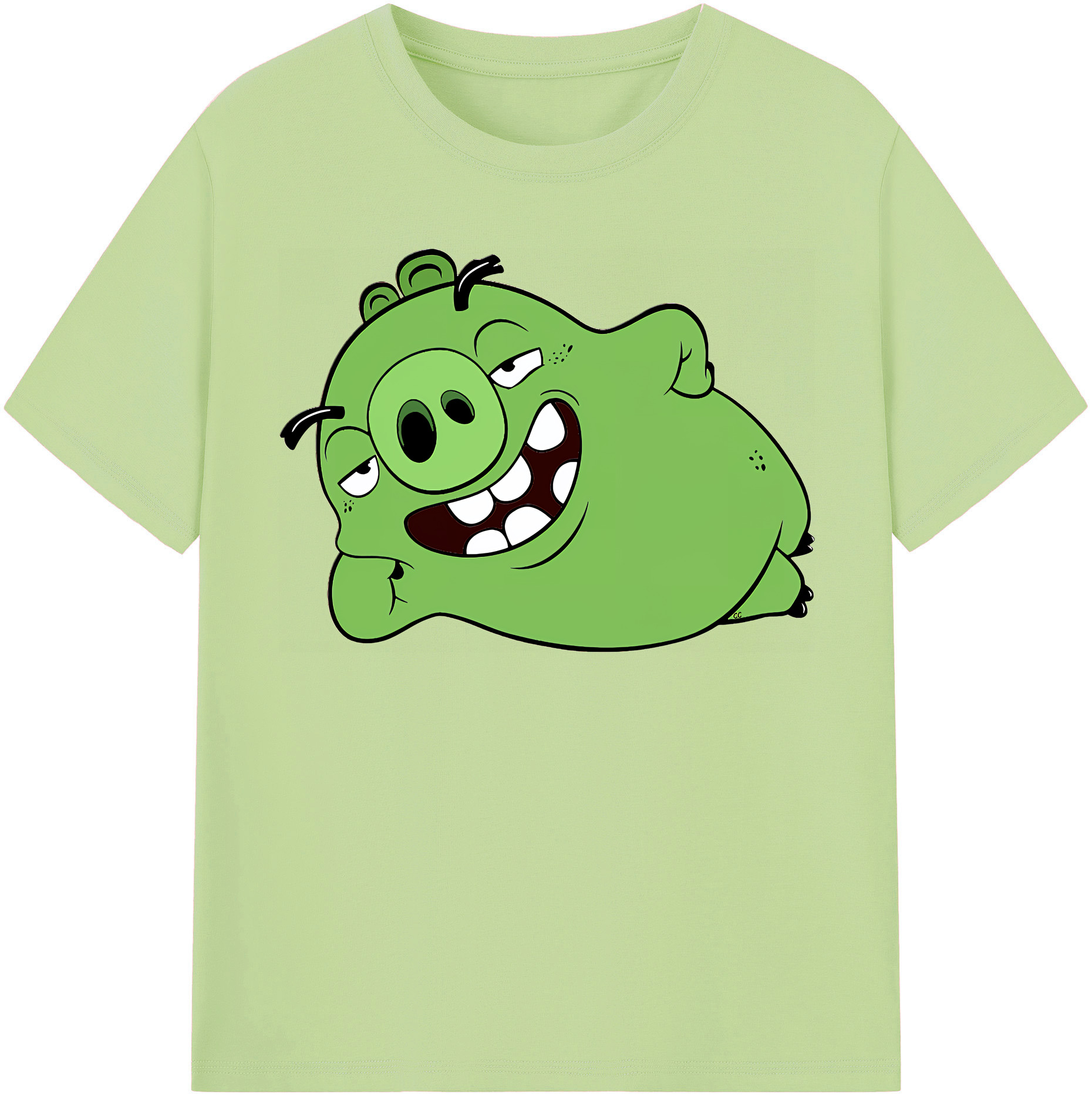 （画像用） Angry Birds アングリーバード 綿100％半袖Tシャツ（フロントプリント）
